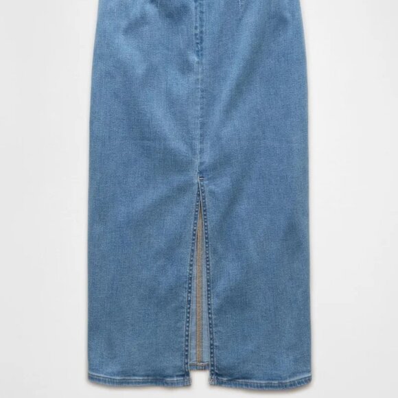 American Eagle Highest Waist Denim Midi Skirt - Size 0 / 25w - Picture 7 of 7